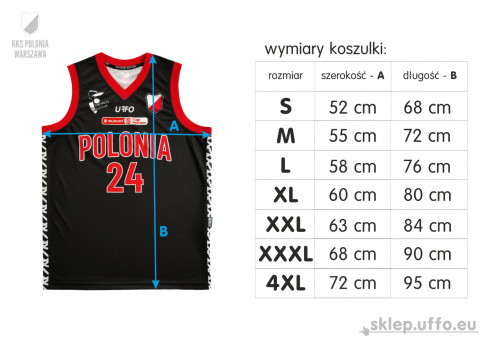 Koszulka meczowa (swingman) KKS Polonia Warszawa Koszulka meczowa (swingman) KKS Polonia Warszawa