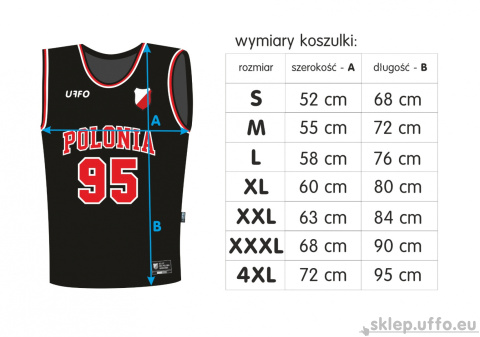 Koszulka koszykarska retro Polonia Warszawa Koszulka koszykarska retro Polonia Warszawa
