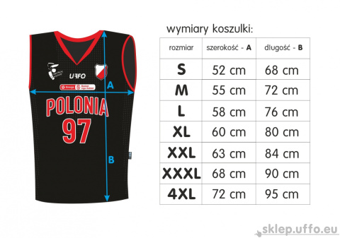 Męska koszulka meczowa (swingman) SKK Polonia Warszawa Męska koszulka meczowa (swingman) SKK Polonia Warszawa